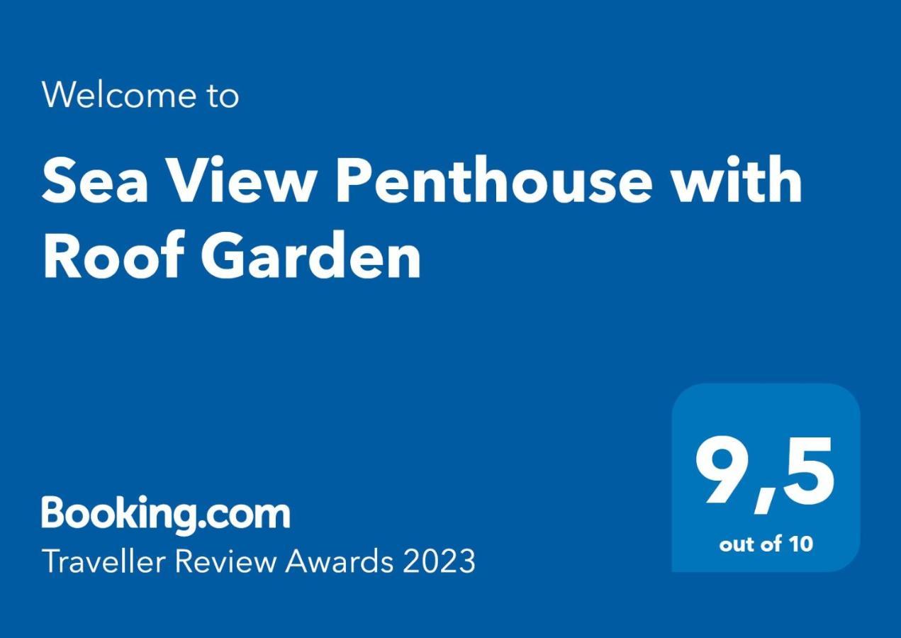 شقة Sea View Penthouse With Roof Garden خانيا المظهر الخارجي الصورة