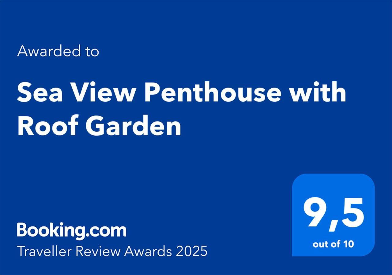 شقة Sea View Penthouse With Roof Garden خانيا المظهر الخارجي الصورة
