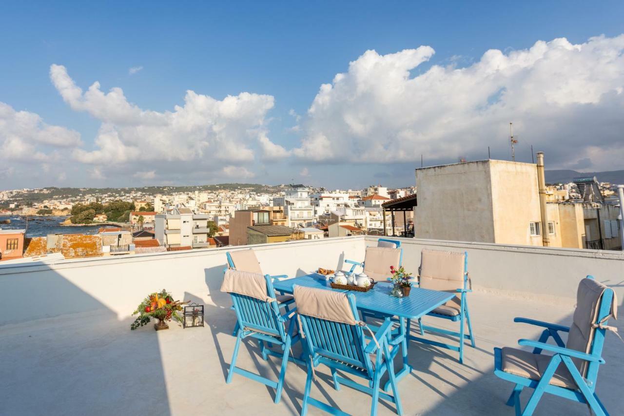 شقة Sea View Penthouse With Roof Garden خانيا المظهر الخارجي الصورة