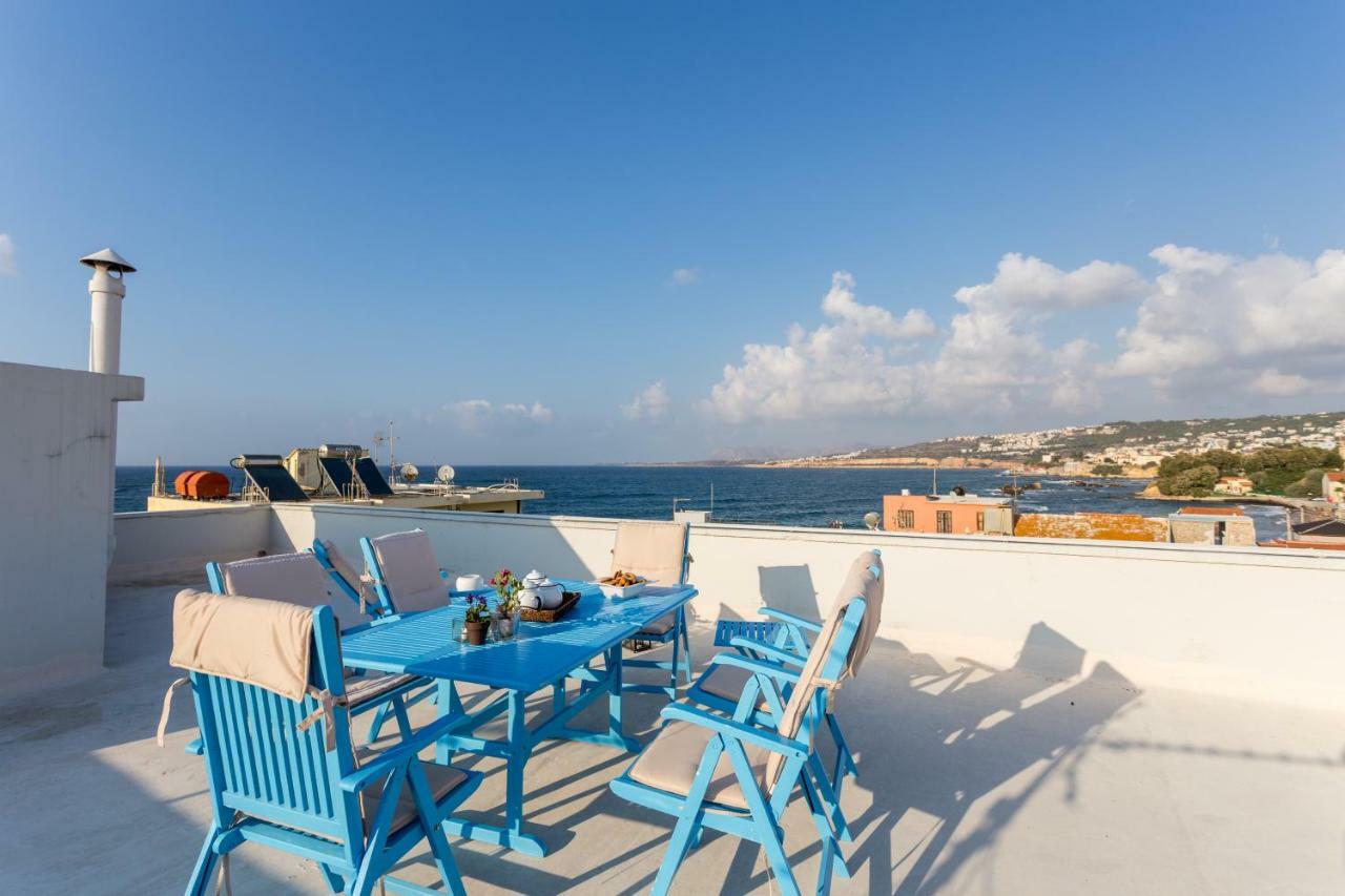 شقة Sea View Penthouse With Roof Garden خانيا المظهر الخارجي الصورة